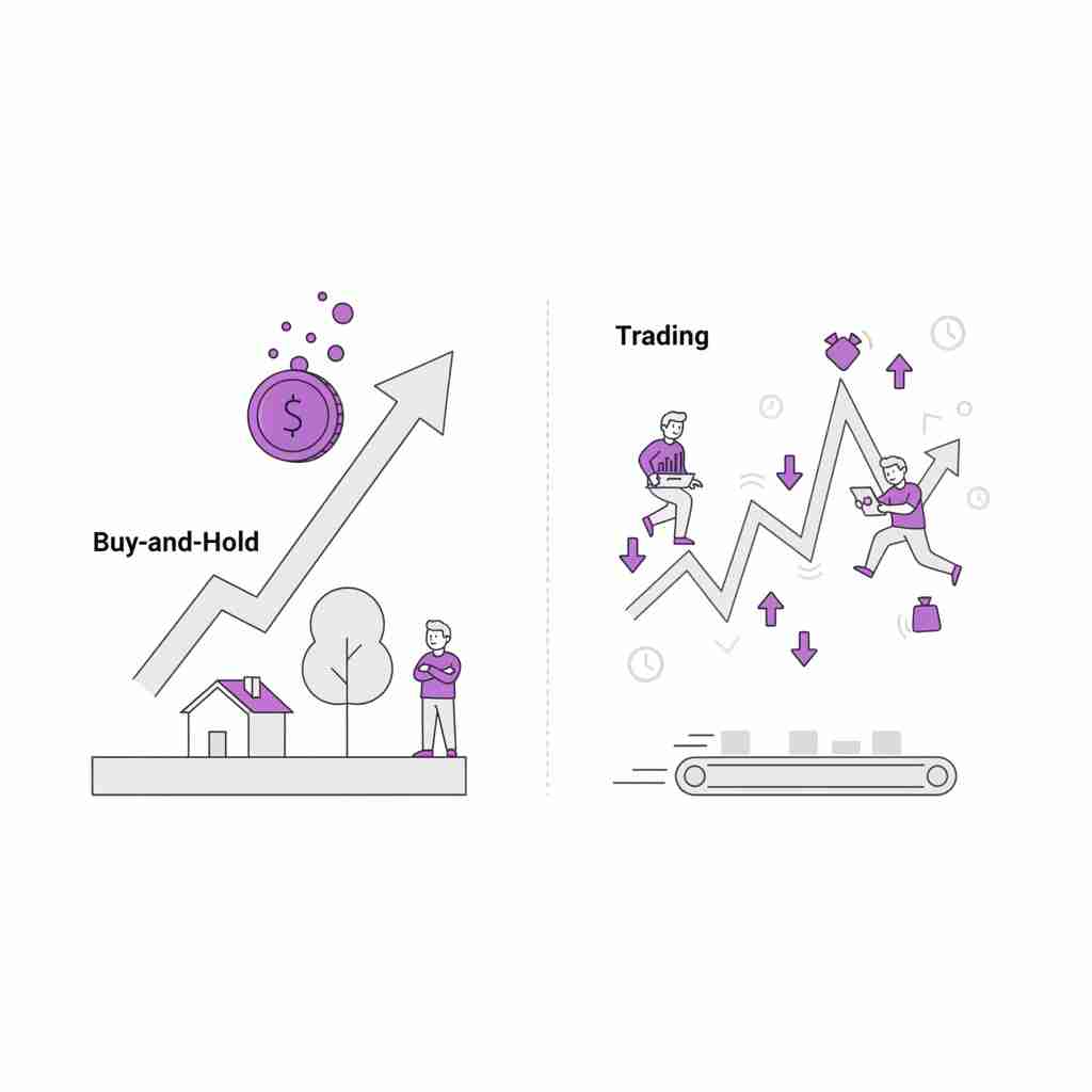 Mit Aktien Geld verdienen: Buy-and-Hold vs. Trading im Vergleich