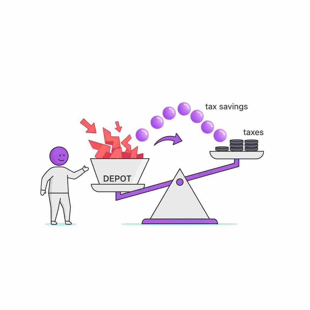 Verlustverrechnung im Depot: So sparst du Steuern