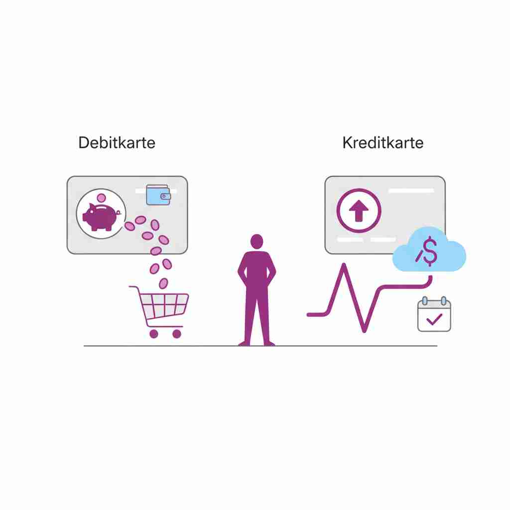 Debitkarte gleich Kreditkarte? Die wichtigsten Unterschiede