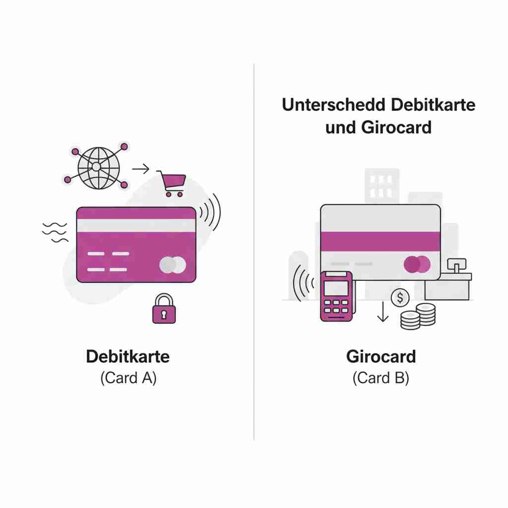 Unterschied Debitkarte & Girocard einfach erklärt