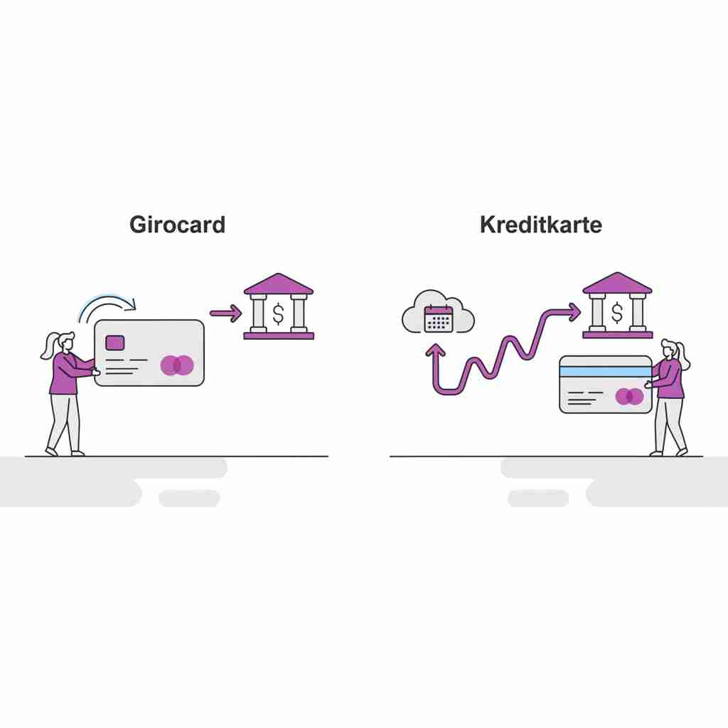 Girocard vs. Kreditkarte: Alle Unterschiede im Überblick