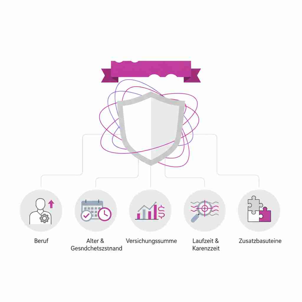 Berufsunfähigkeitsversicherung Kosten: 5 Faktoren die den Preis bestimmen